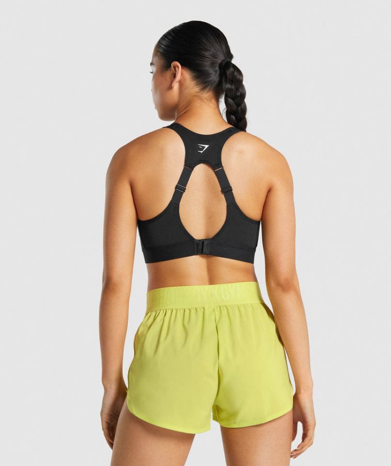 Staniki Sportowe Gymshark Open Back Damskie Czarne | PL 869NRF